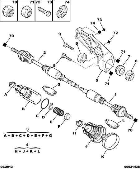 PEUGEOT 3272 T9 - Приводний вал autozip.com.ua