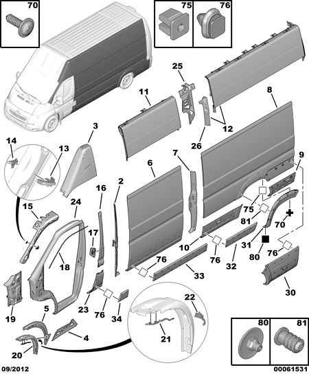 CITROËN 8546 T8 - Облицювання / захисна накладка, боковина autozip.com.ua