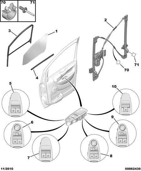 DS 9221 HG - Підйомний пристрій для вікон autozip.com.ua