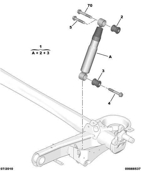 CITROËN 98 060 363 80 - Амортизатор autozip.com.ua