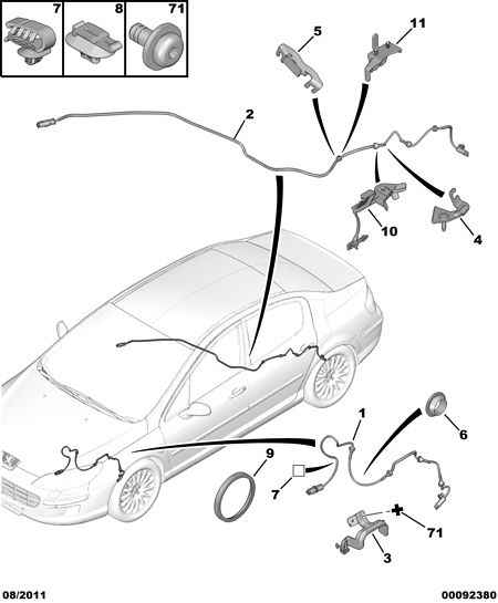 PEUGEOT 4545.H5 - Датчик ABS, частота обертання колеса autozip.com.ua