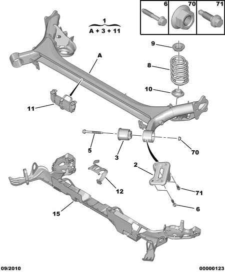 CITROËN/PEUGEOT 5165 30 - Тарілка пружини autozip.com.ua