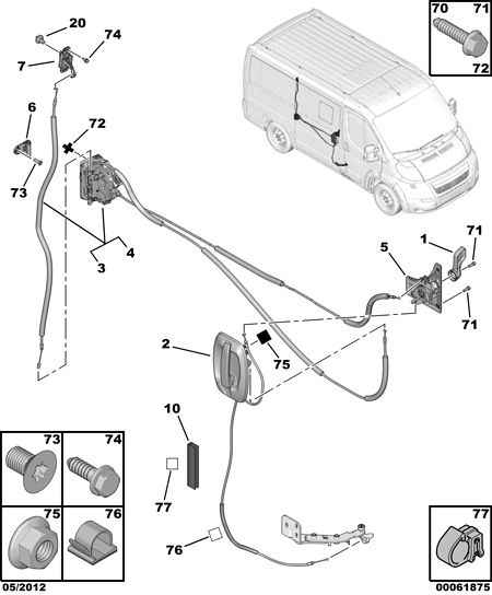 FIAT 9164 94 - Замок двері autozip.com.ua