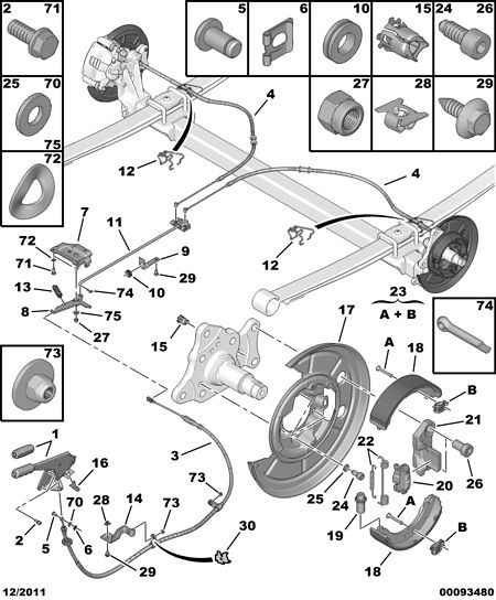 FIAT 4241 N5 - Комплект гальм, барабанний механізм autozip.com.ua