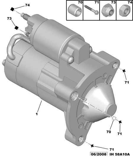 PEUGEOT 5802 CY - Стартер autozip.com.ua