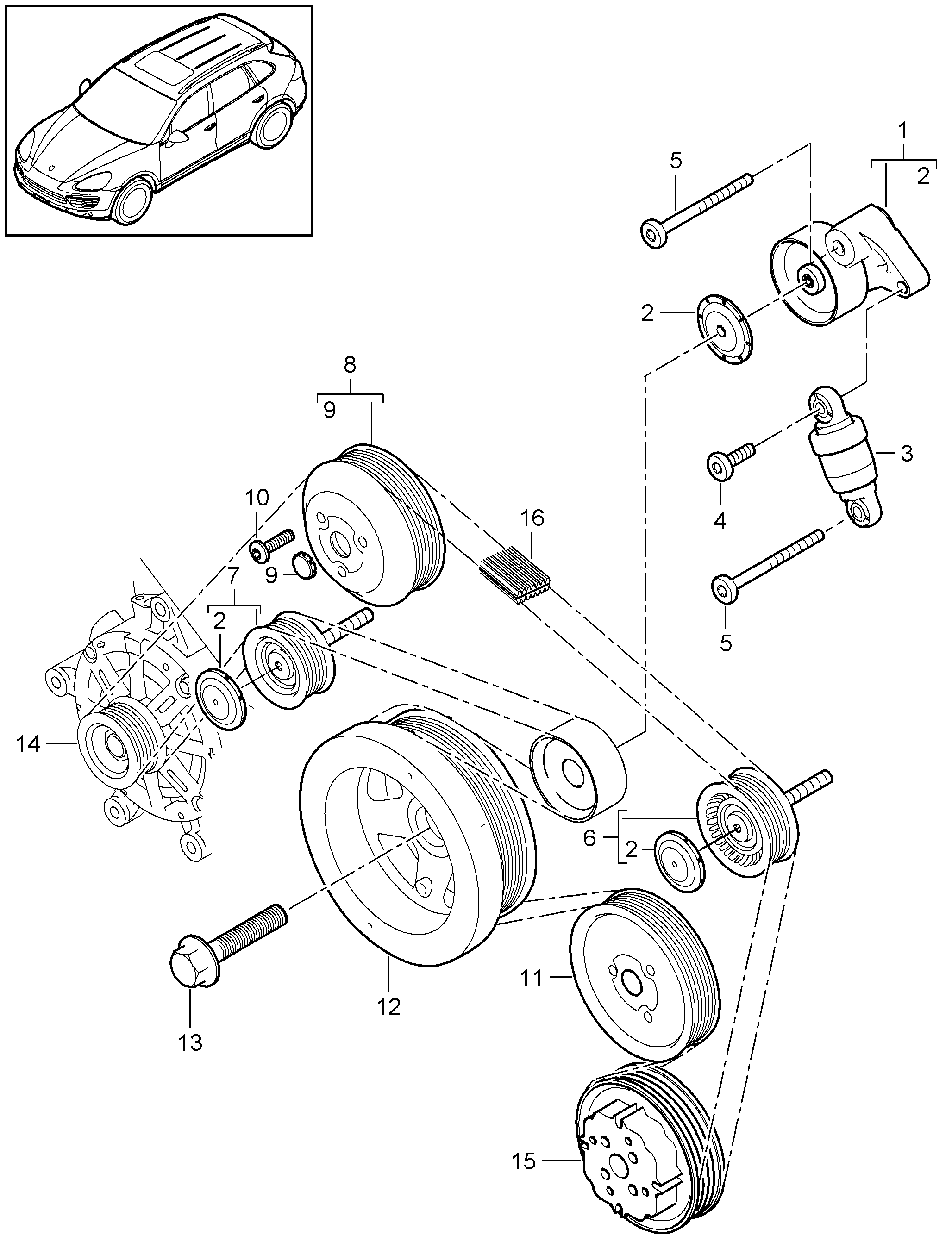 VAG 7PP145276 - Натяжна ролик, клиновий ремінь autozip.com.ua