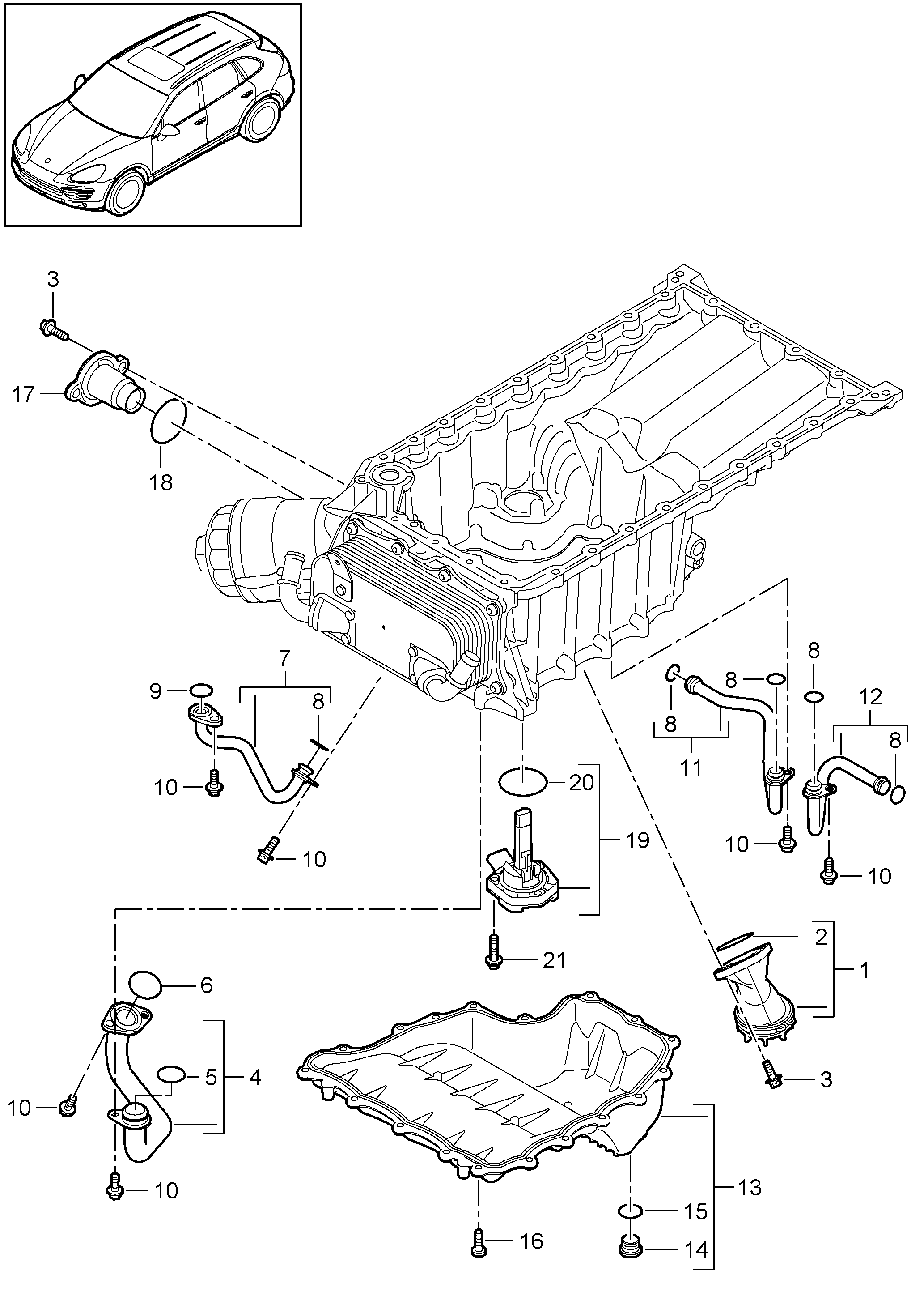 Porsche 95860616010 - oil level sensor autozip.com.ua