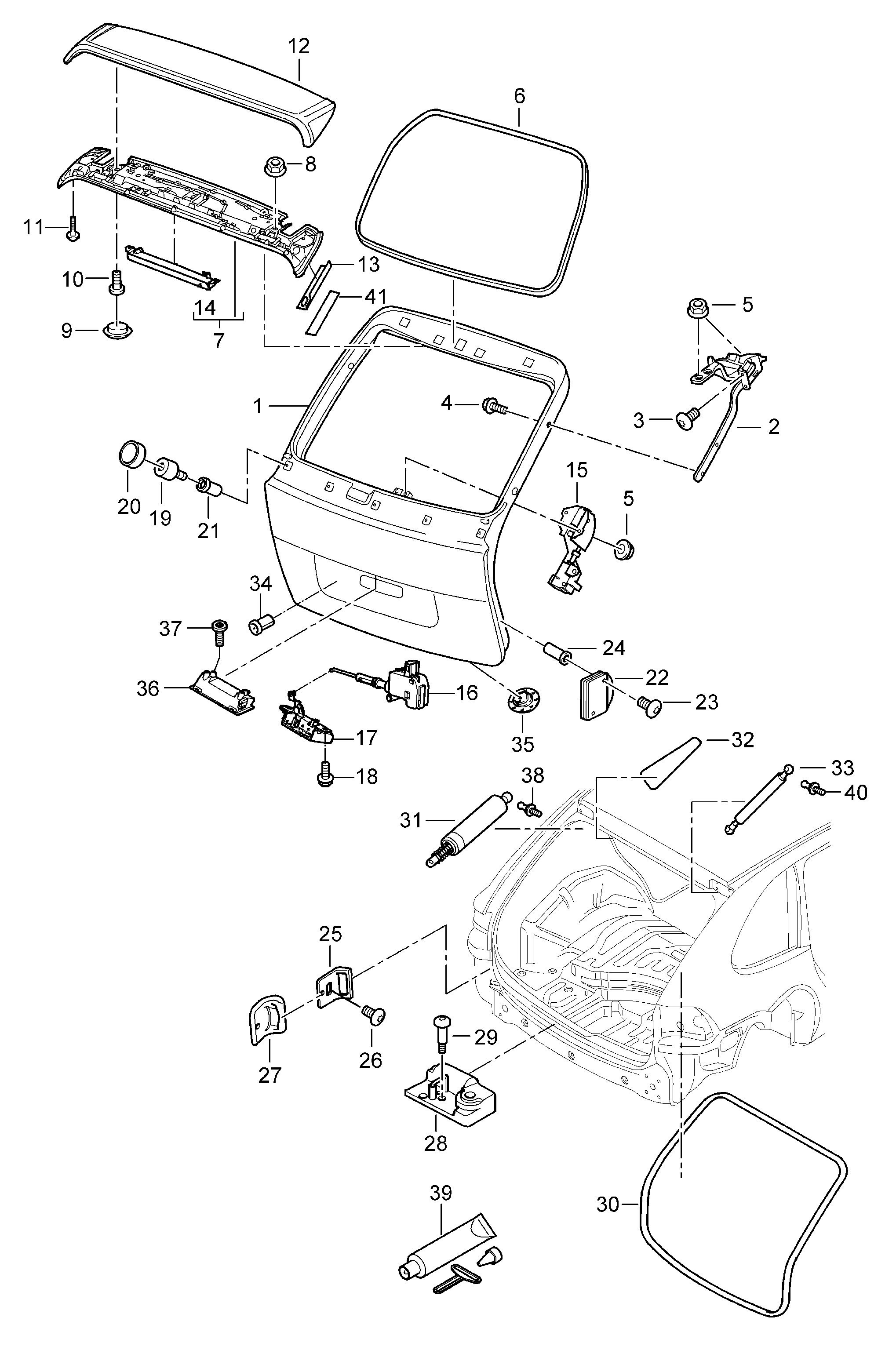 Porsche 95561327101 - Switch module autozip.com.ua