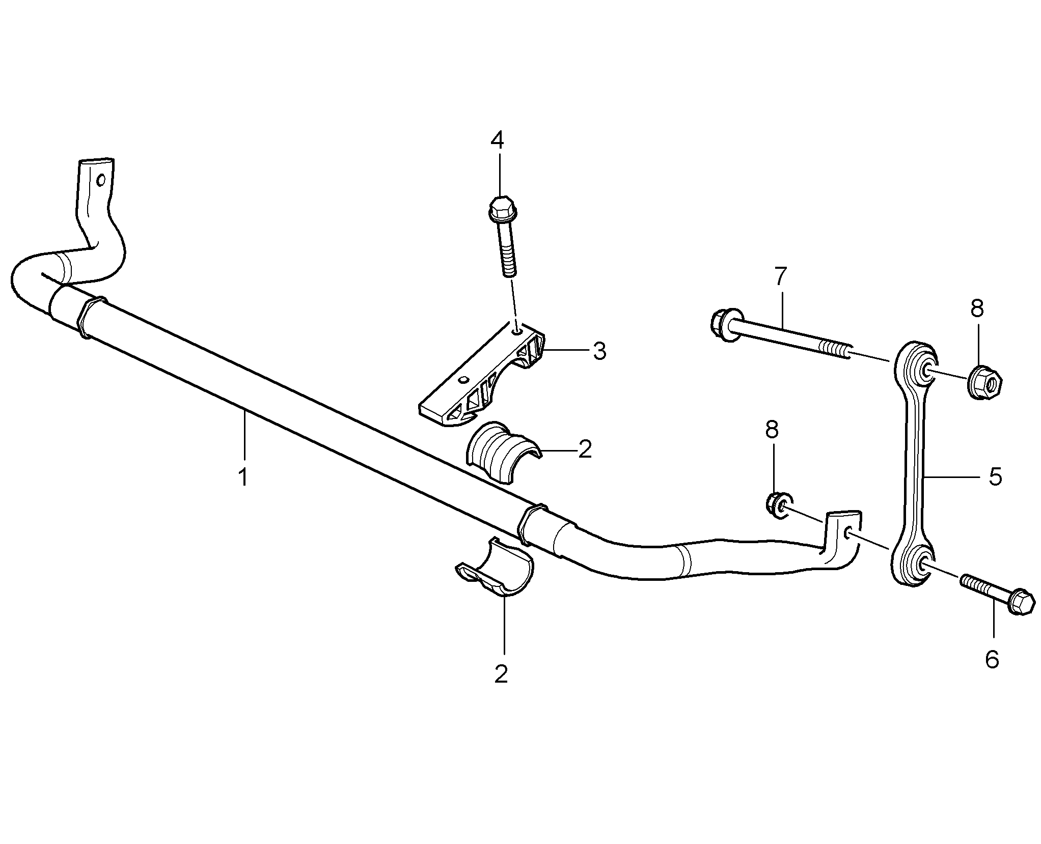 Porsche 955 343 069 00 - Тяга / стійка, стабілізатор autozip.com.ua