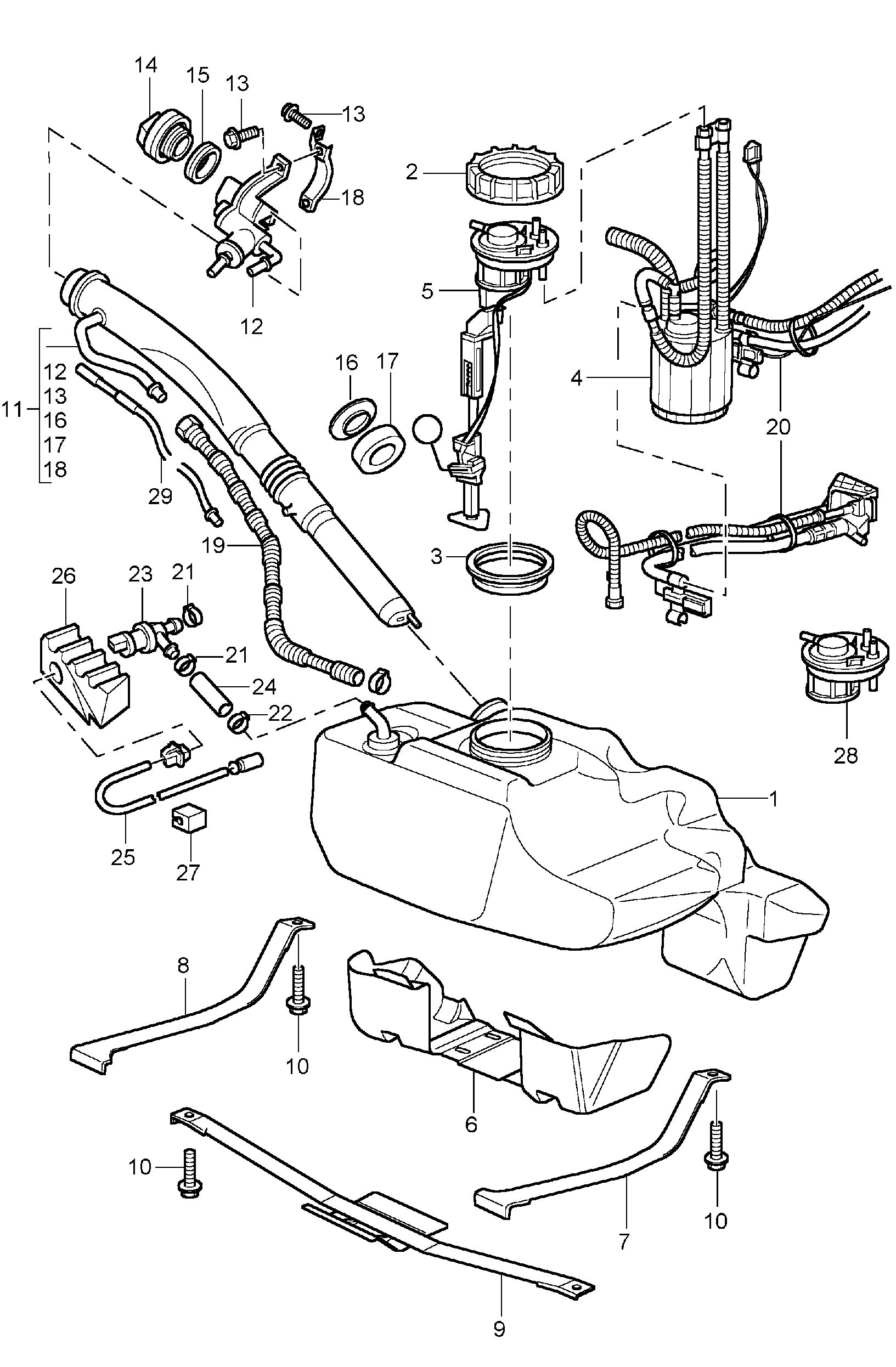 Porsche 99951247900 - Поперечна рульова тяга autozip.com.ua