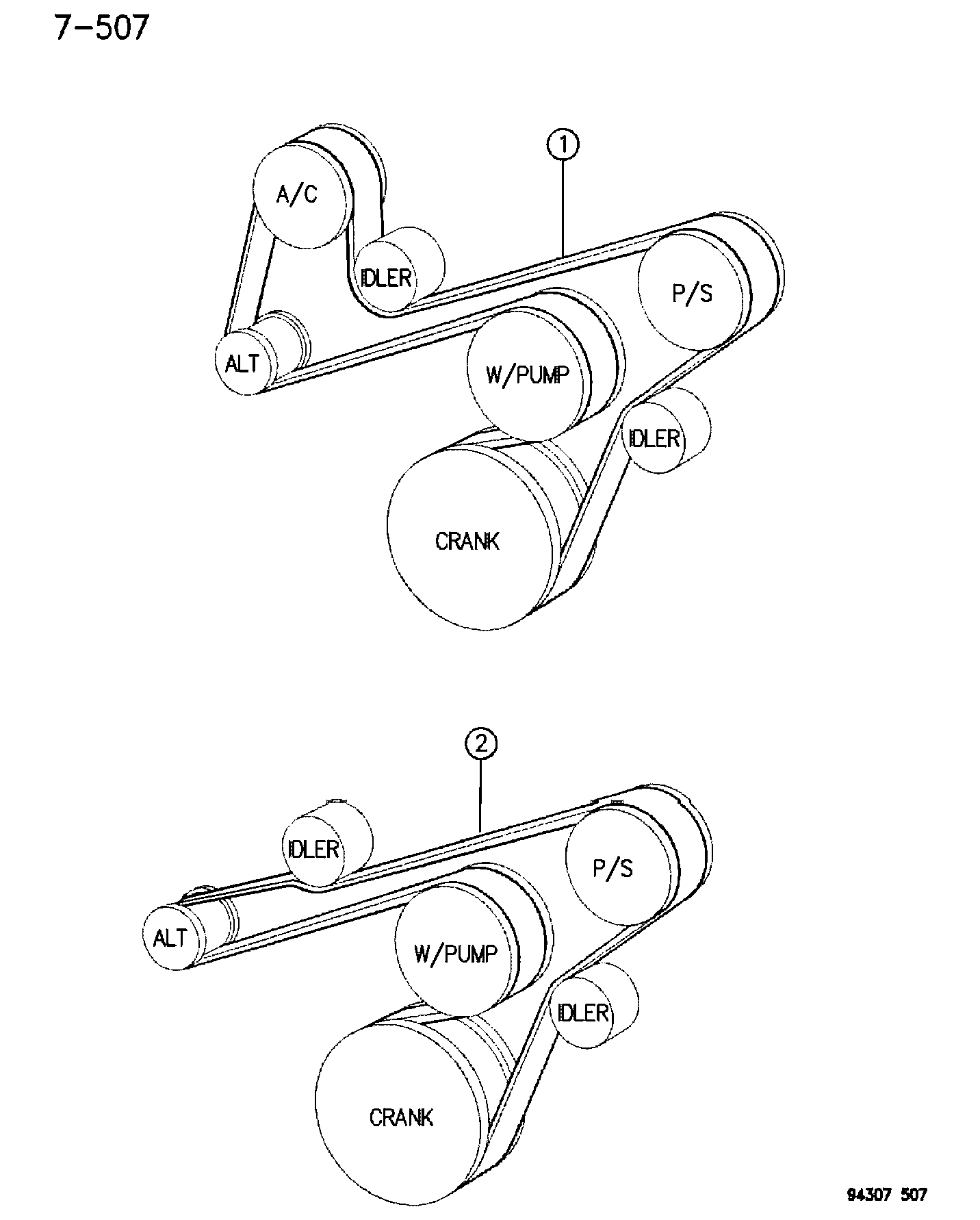 Chrysler 53010 257 - Поліклиновий ремінь autozip.com.ua