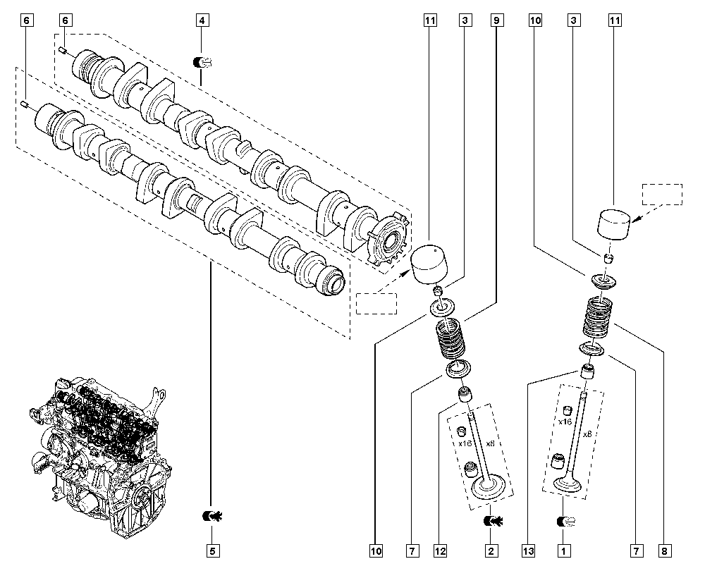 NISSAN 13207-CJ40A - Кільце ущільнювача, шток клапана autozip.com.ua