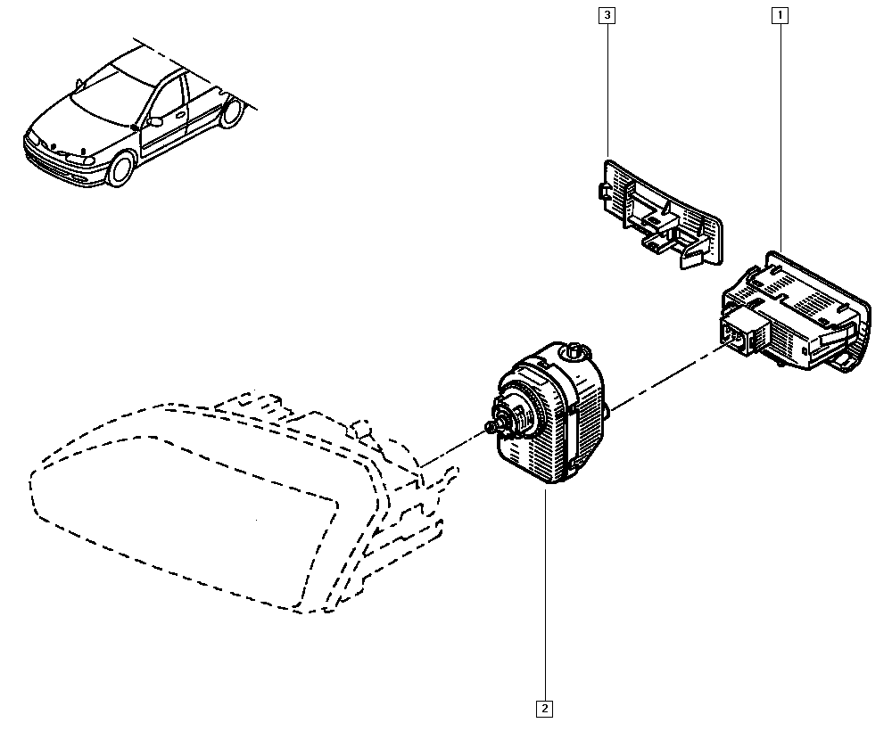 NISSAN 77004-20737 - Регулювальний елемент, регулювання кута нахилу фар autozip.com.ua