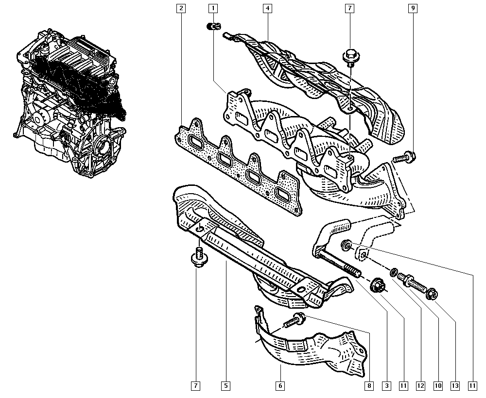 RENAULT 7700108304 - Каталізатор autozip.com.ua