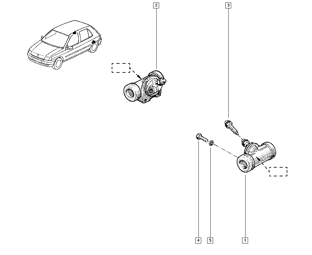 DACIA 7701 035 465 - CYLINDER BRAKE autozip.com.ua