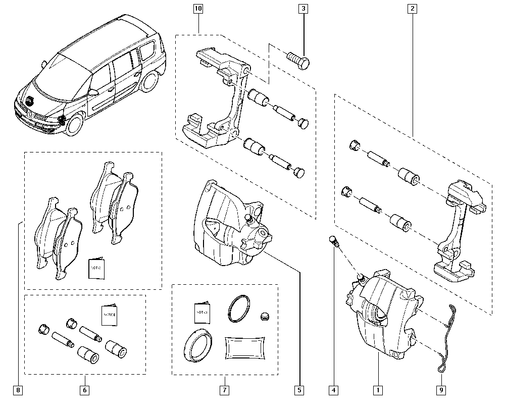 RENAULT 7701049762 - Гальмівний супорт autozip.com.ua