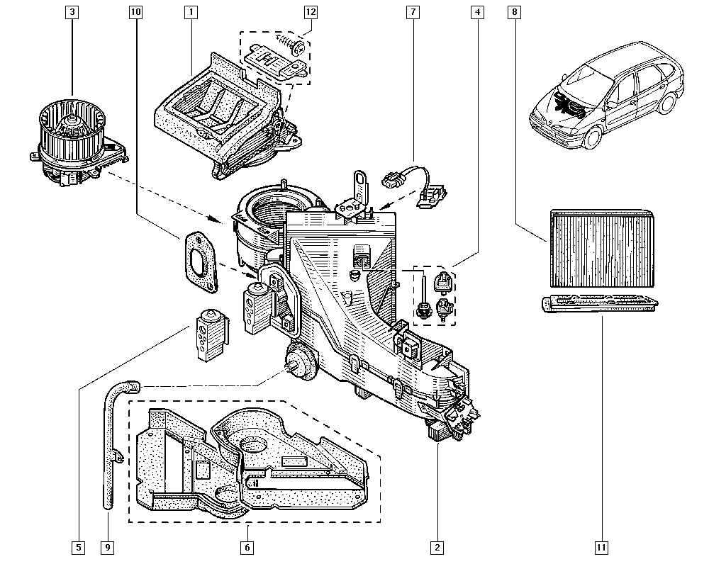 RENAULT 77 01 046 941 - Елементи управління, кондиціонер autozip.com.ua