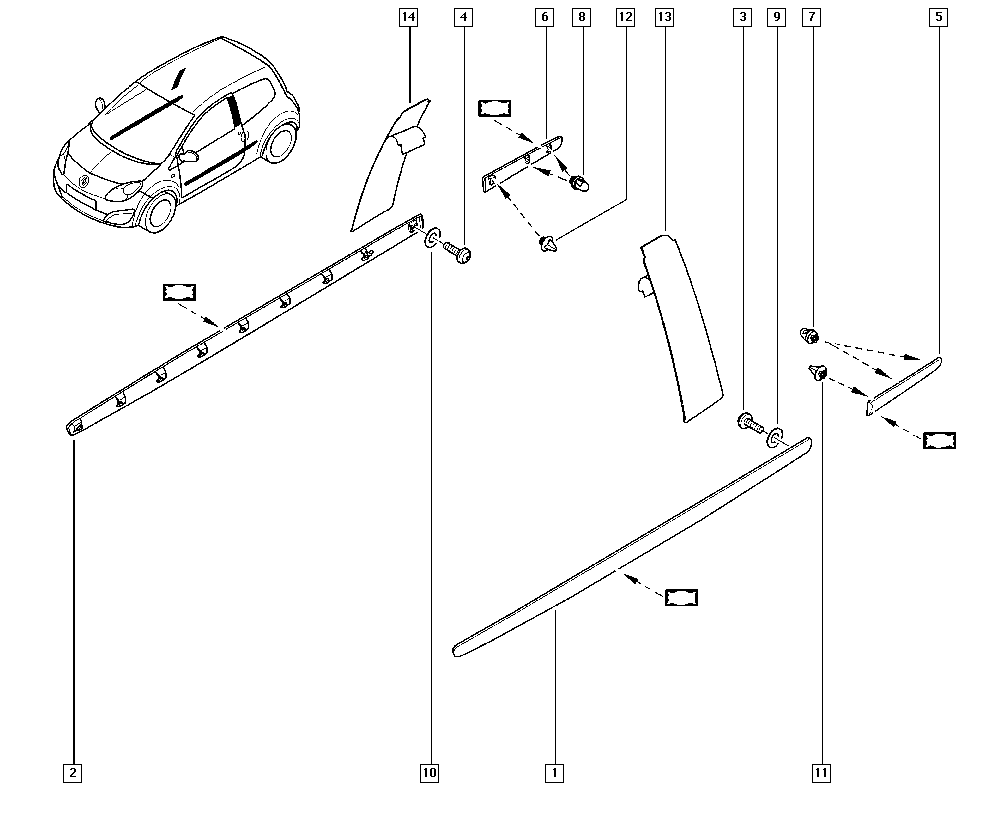 RENAULT 7701049270 - Кліпса, пружинний затиск autozip.com.ua