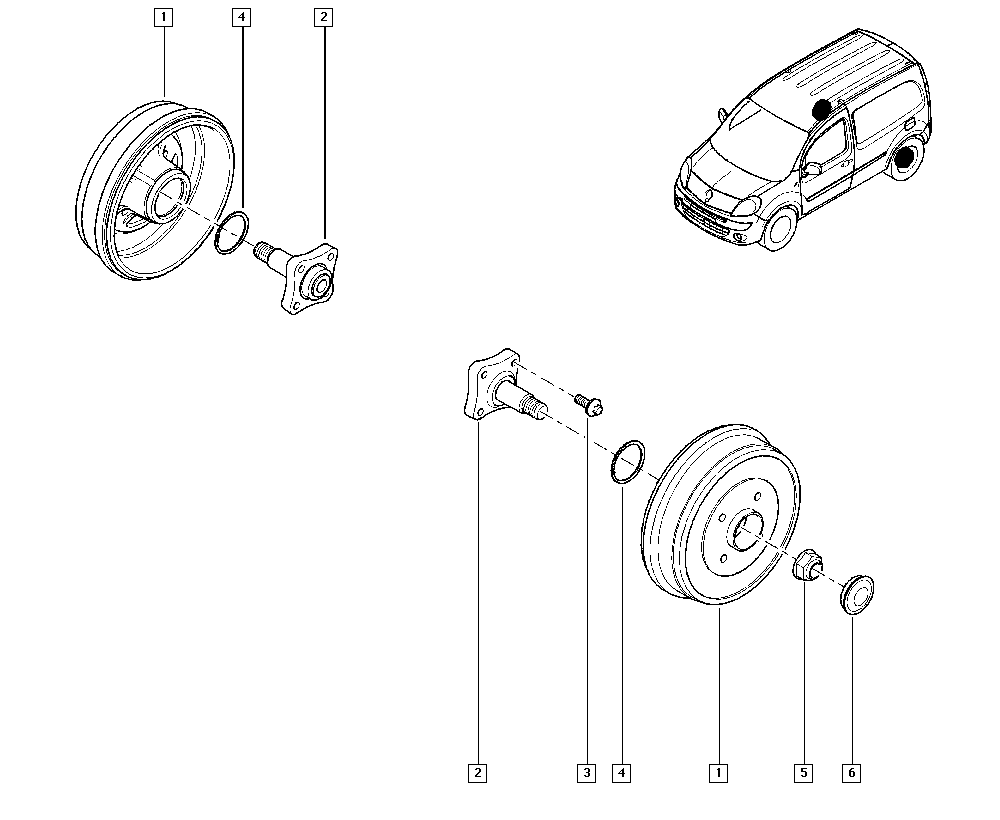 DACIA 7703 034 275 - Гайка, шийка осі autozip.com.ua