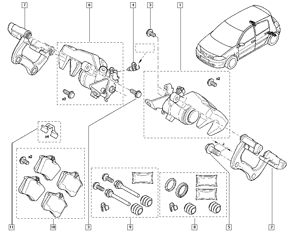 RENAULT TRUCKS 7701207694 - Гальмівний супорт autozip.com.ua