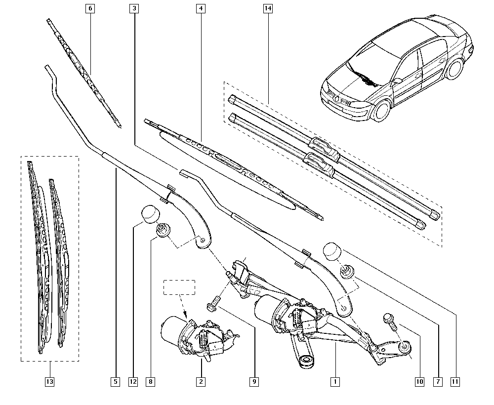 RENAULT 8200 036 921 - Система очищення вікон autozip.com.ua