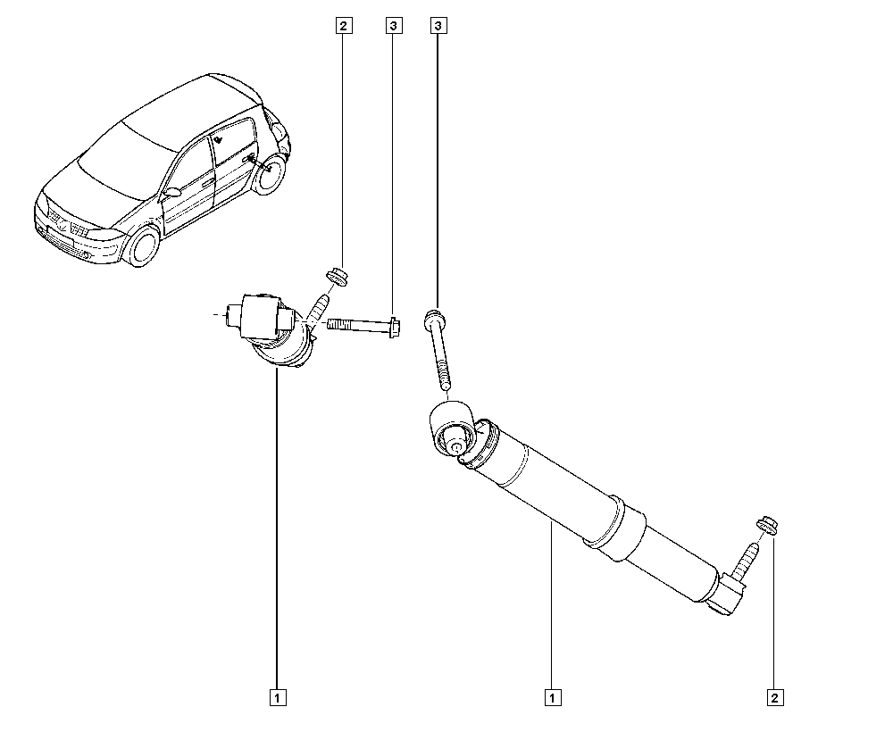 RENAULT 8200869345 - Амортизатор autozip.com.ua