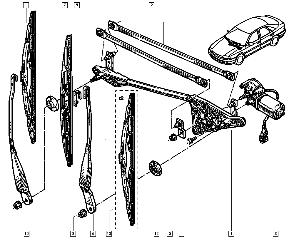 RENAULT 7711170183 - Щітка склоочисника autozip.com.ua