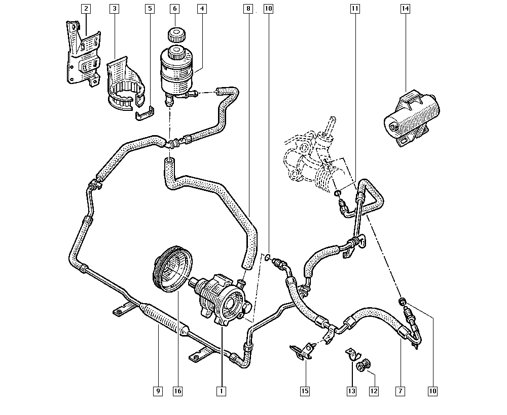 SAGINAW 7700 814 454 - Гідравлічний насос, рульове управління, ГУР autozip.com.ua