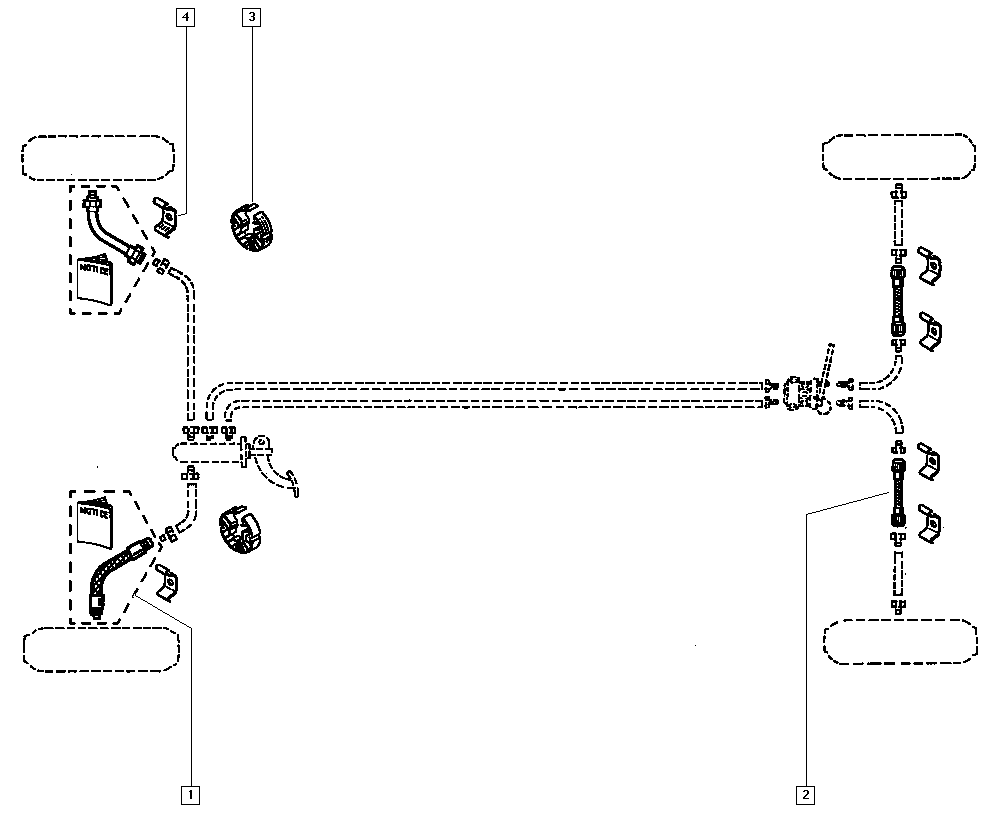 NISSAN 7700811705 - Гальмівний шланг autozip.com.ua