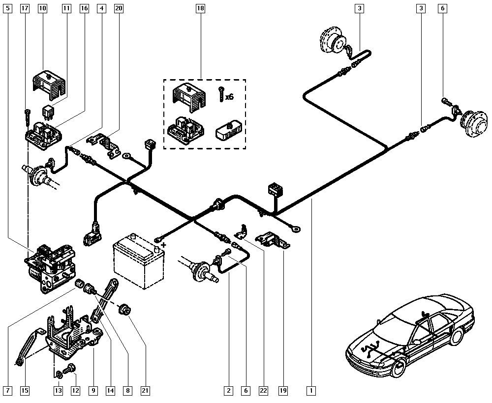 RENAULT 77 01 035 228 - Реле, протиугінний пристрій autozip.com.ua