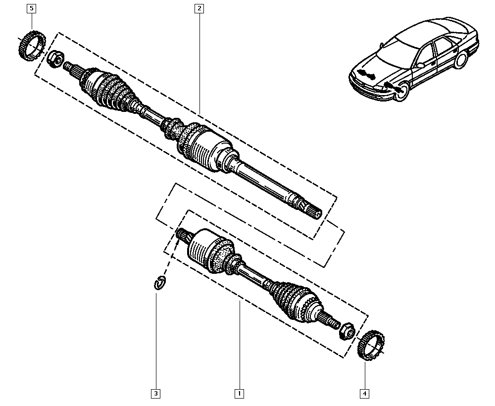 OM 7701352619 - Шарнір, ШРУС, приводний вал autozip.com.ua