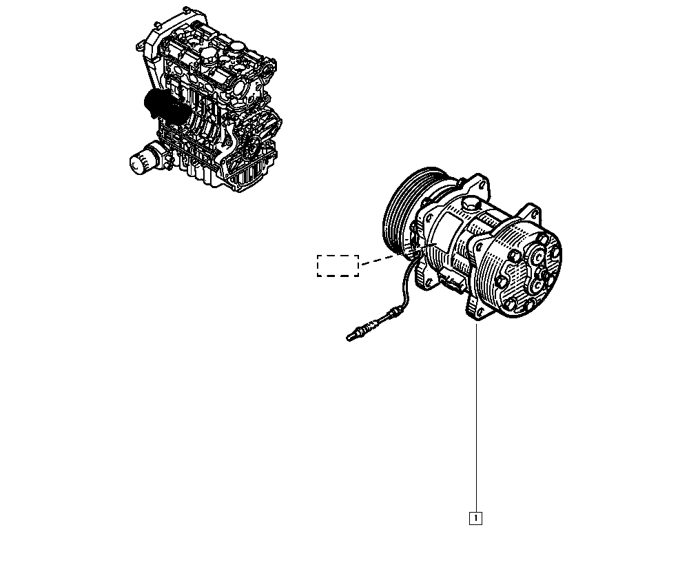 RENAULT 7438610031 - Компресор, кондиціонер autozip.com.ua