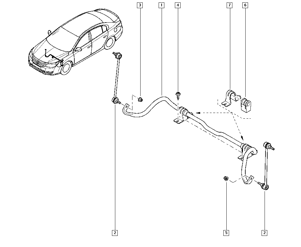 RENAULT 54618-3913R - Тяга / стійка, стабілізатор autozip.com.ua