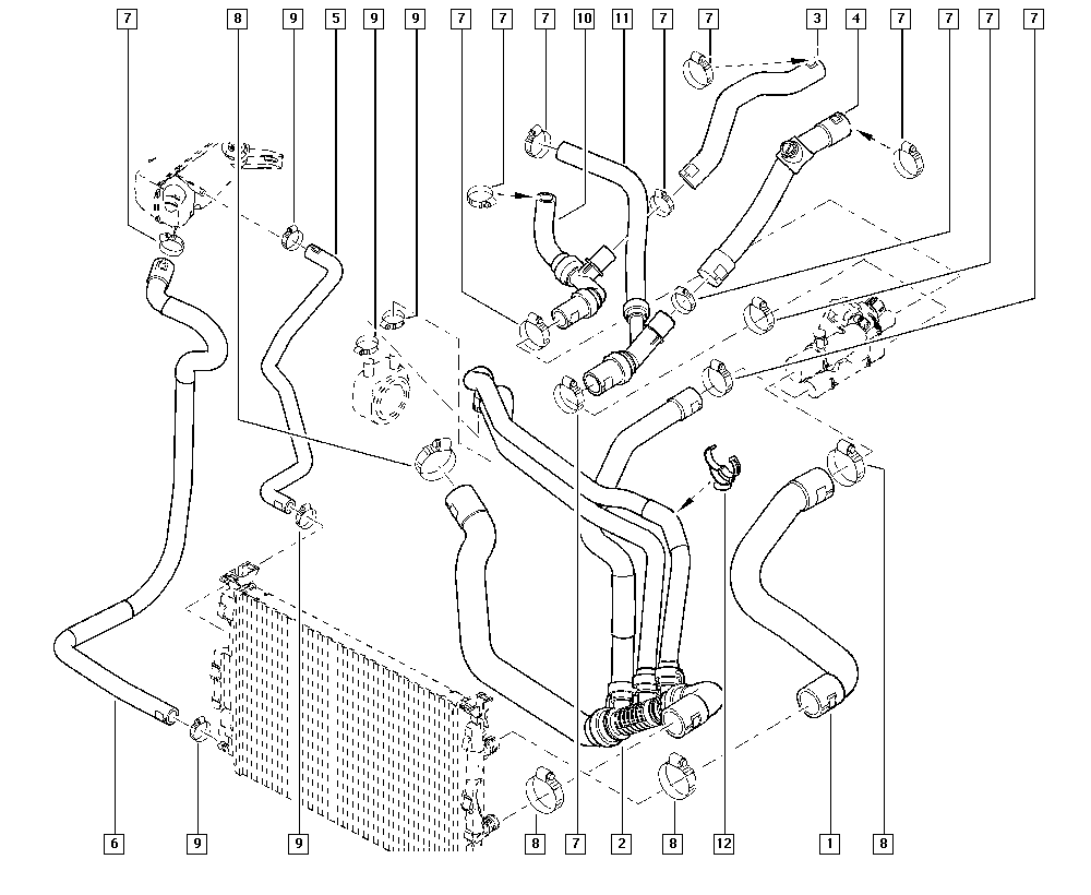 RENAULT 8200571055 - Шланг, теплообмінник - опалення autozip.com.ua