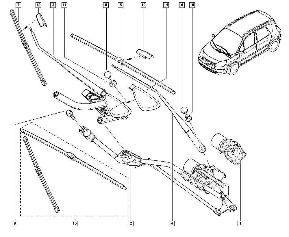 RENAULT 7711230011 - Щітка склоочисника autozip.com.ua