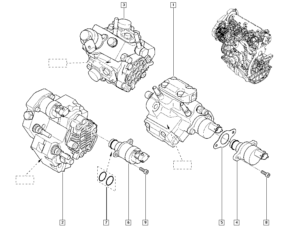 RENAULT 82 00 659 759 - Паливний насос високого тиску, ТНВТ autozip.com.ua