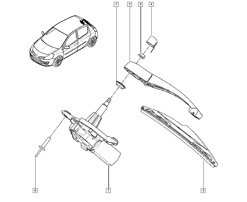 RENAULT 7711 422 568 - Щетка стеклоочистителя Пр-во RENAULT autozip.com.ua