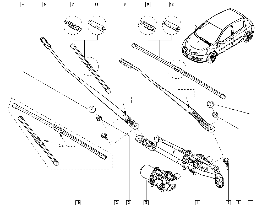 Renault (DONGFENG) 288908085R - Щітка склоочисника autozip.com.ua