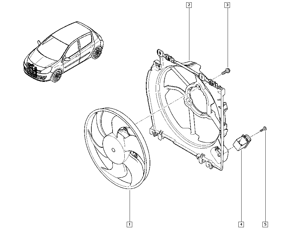 RENAULT 77 01 063 956 - Вентилятор, охолодження двигуна autozip.com.ua