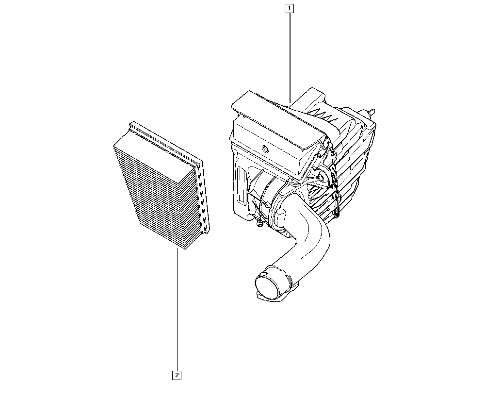 RENAULT 8200947663 - Повітряний фільтр autozip.com.ua