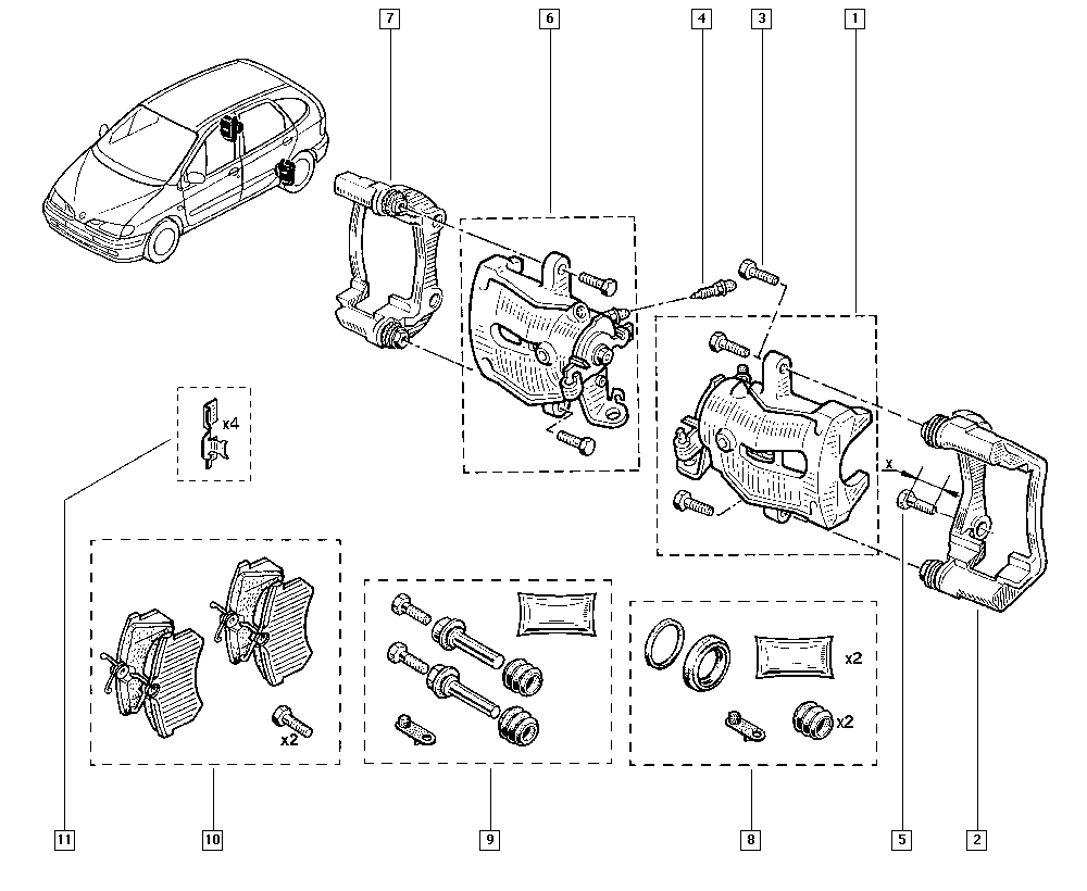 RENAULT 7701058987 - Комплект направляючої гільзи autozip.com.ua