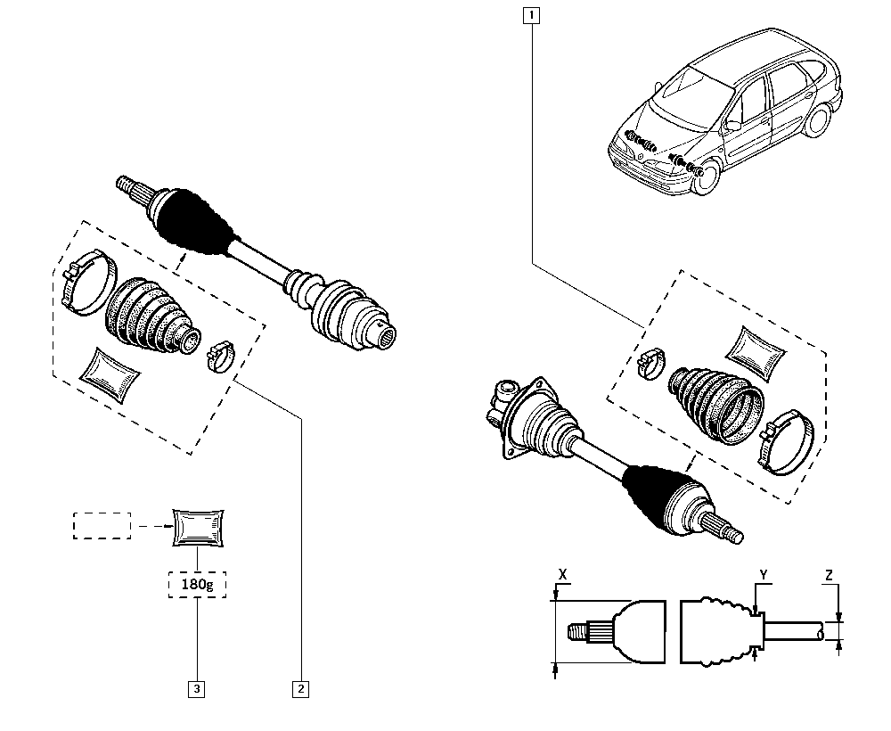 RENAULT 7701469021 - Пильник, приводний вал autozip.com.ua