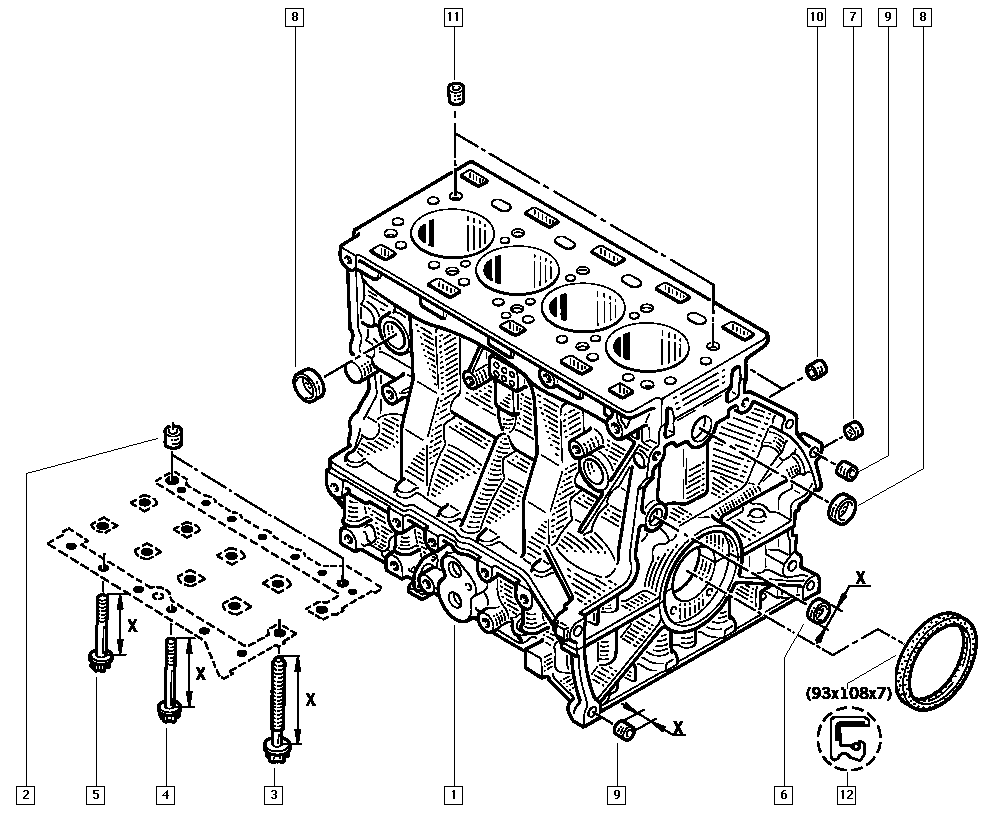 RENAULT 77 00 859 266 - Ущільнене кільце, колінчастий вал autozip.com.ua