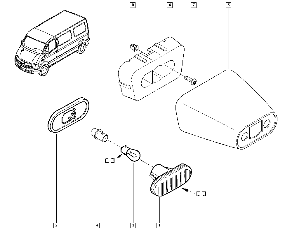 NISSAN 77008-22136 - Бічний ліхтар, покажчик повороту autozip.com.ua