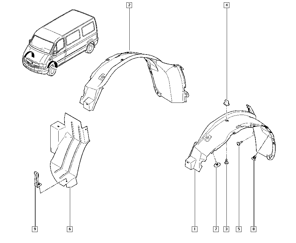 RENAULT 8200432027 - Обшивка, колісна ніша autozip.com.ua