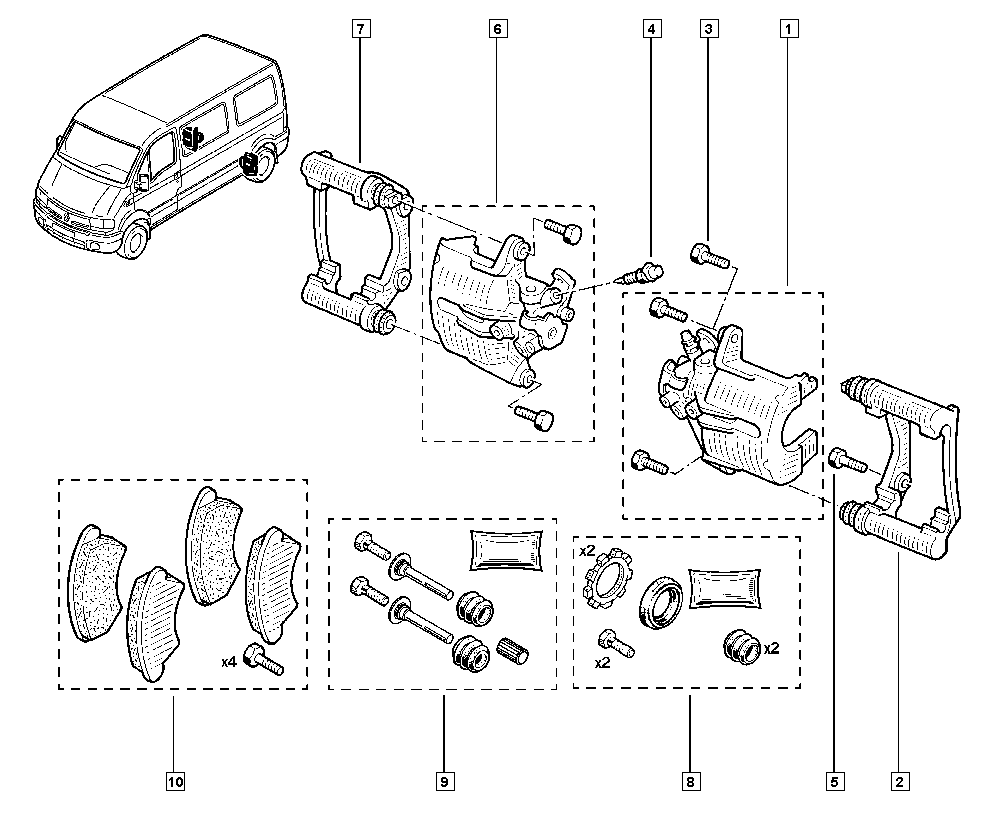 RENAULT TRUCKS 7701208036 - Гальмівний супорт autozip.com.ua