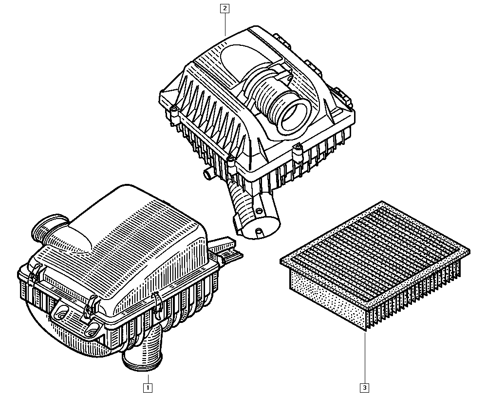 RENAULT 8200453865 - Повітряний фільтр autozip.com.ua