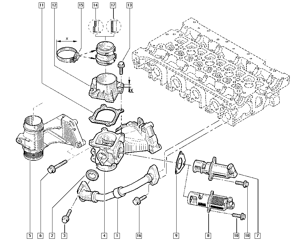 DACIA 8200270539 - Клапан повернення ОГ autozip.com.ua