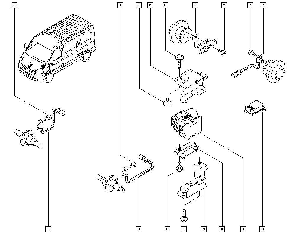 RENAULT 82 00 274 800 - Датчик ABS, частота обертання колеса autozip.com.ua