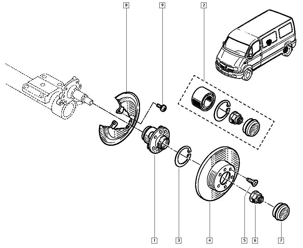 NISSAN 7701206742 - Комплект підшипника маточини колеса autozip.com.ua